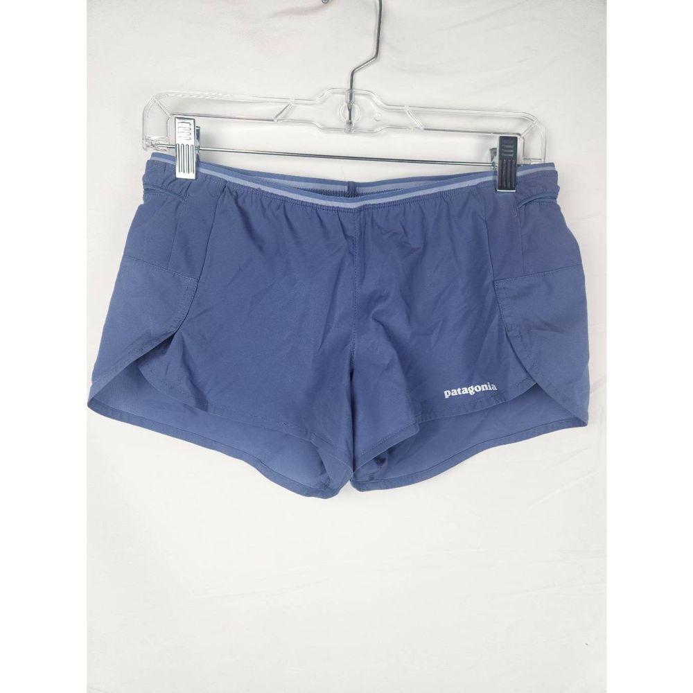 Patagonia Womens Strider Shorts Blue Lined Size XS.